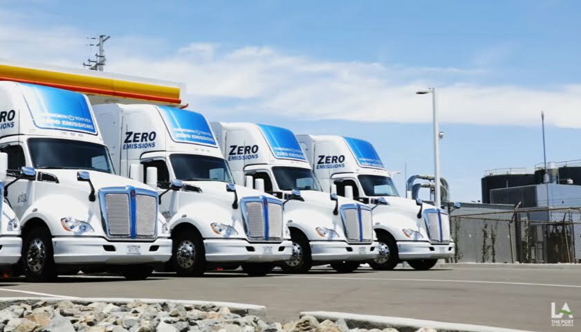 Port of Los Angeles hydrogen-powered electric vehicles