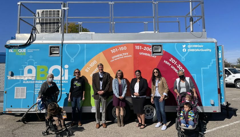 mobile air quality monitoring trailer