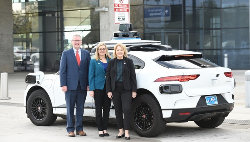 Waymo’s fully electric Jaguar I-Pace vehicle